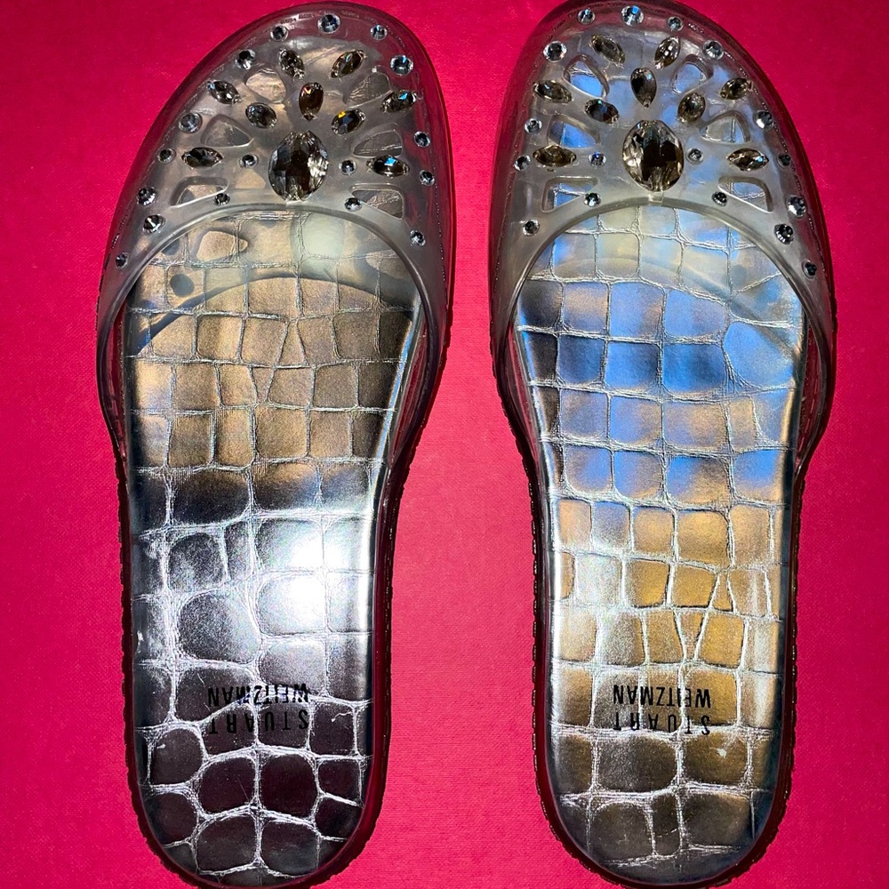 NEW!! Size 8 Stuart Weitzman Jellies with Gems 💎